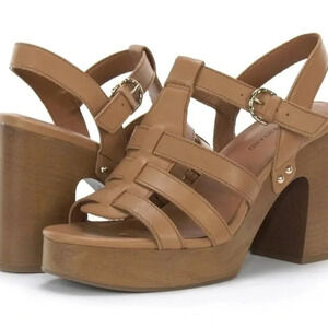 Lucky Brand Imana sz 10 Fisherman silhouette sandals featuring a strappy leather